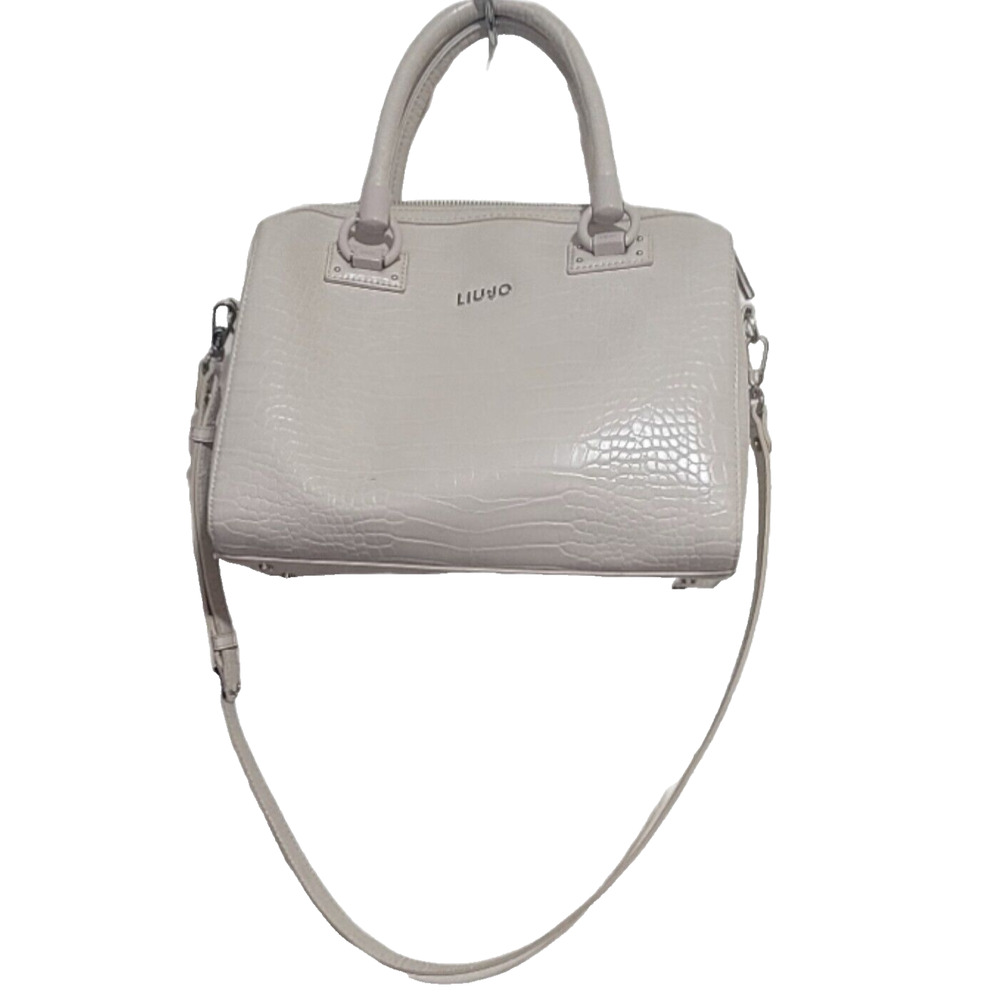 Liu Jo Satchel Handbag Double Handle PVC in Coffee Milk